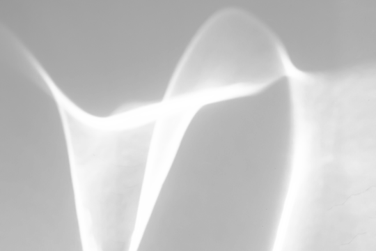 Abstract shadow drop on white wall background overlay mockup effect