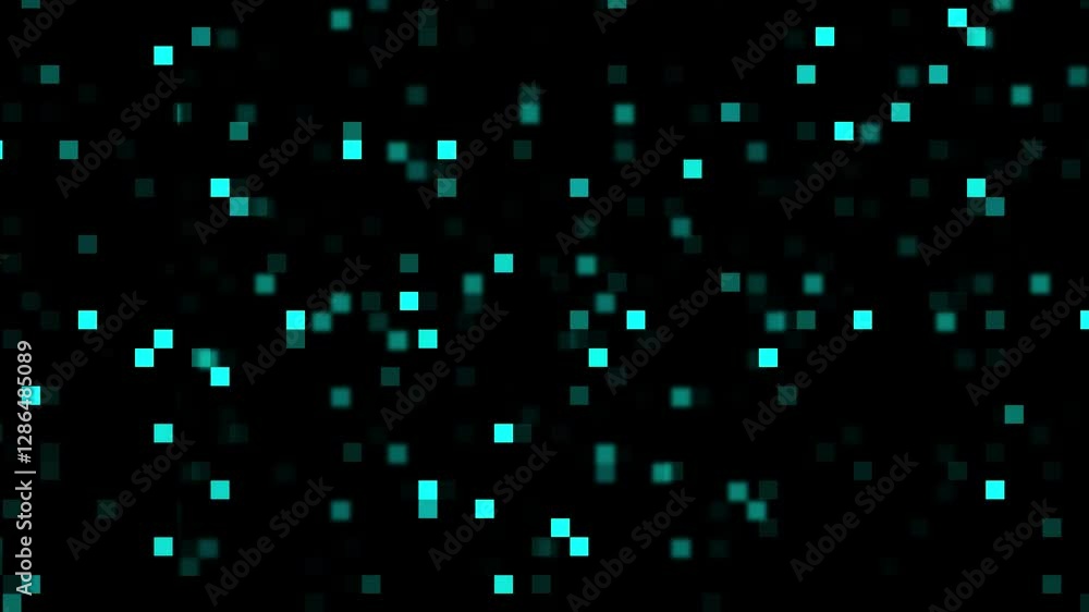 Aufkleber digital color line dot abstract background.concept of technology, digital data background (square do