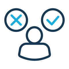 Decision Making Icon Line Color Style for Mentoring Pack Icon Themes
