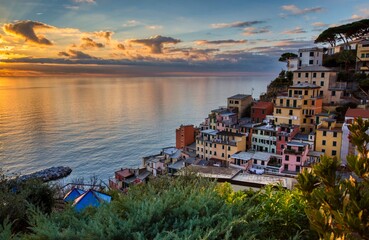 Naklejka premium Monterosso, Liguria, Italia