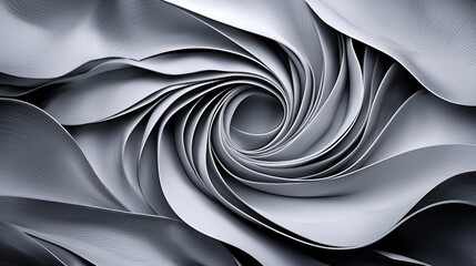 Abstract swirling grey fabric, vortex background, design texture