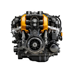 Fototapeta premium Engine of the engine Modern Car engines are isolated on a transparent background