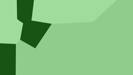 Abstract Geometric Shapes in Green and Dark Green
