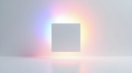 white square with a blank screen
