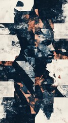 Fototapeta premium A detailed painting of a man wearing a hat and a tie, showcasing elegance and style through its vibrant colors and expressive brushwork.