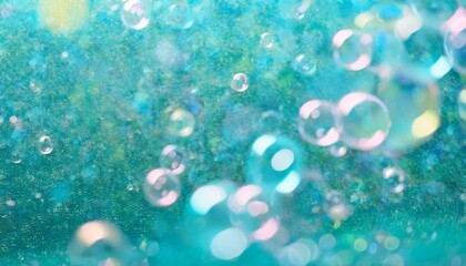 キラキラ、泡、シャボン玉