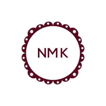 NMK creative minimalist letter logo.