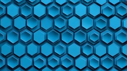 Futuristic Digital 3D Geometric Transparent Blue Cube Pattern Backdrop