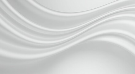 Smooth white fabric, flowing textile, gentle folds, soft waves, minimalist background, clean aesthetic, silky texture, abstract drapery, monochromatic, light and shadow play, elegant simplicity, subtl
