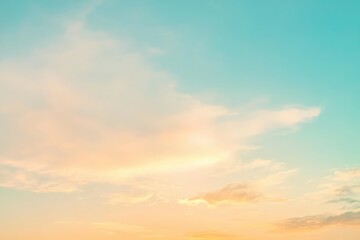 Obraz premium Colorful twilight sky over tranquil horizon captures the essence of serene evening moments