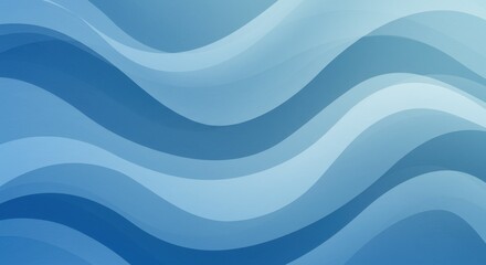 abstract blue waves, fluid curves, smooth gradients, minimalist design, soothing tones, undulating patterns, digital art, soft flowing lines, seamless texture, calming background, ocean-inspired, geom