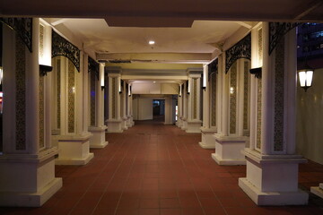 corridor with columns