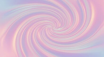 Fototapeta premium Pastel swirl, soft colors, abstract spiral, dreamy texture, ethereal pattern, gentle gradient, holographic effect, iridescent background, smooth curves, hypnotic design, muted tones, wispy clouds, cos