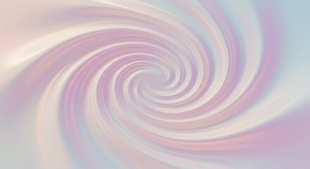 Fototapeta premium Pastel swirl, soft colors, abstract spiral, dreamy texture, ethereal pattern, gentle gradient, holographic effect, iridescent background, smooth curves, hypnotic design, muted tones, wispy clouds, cos