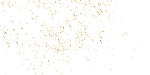 Luxury golden confetti glitter and zigzag ribbon falling down on transparent background. Holyday, festive and celebration background. Vector illustration.
