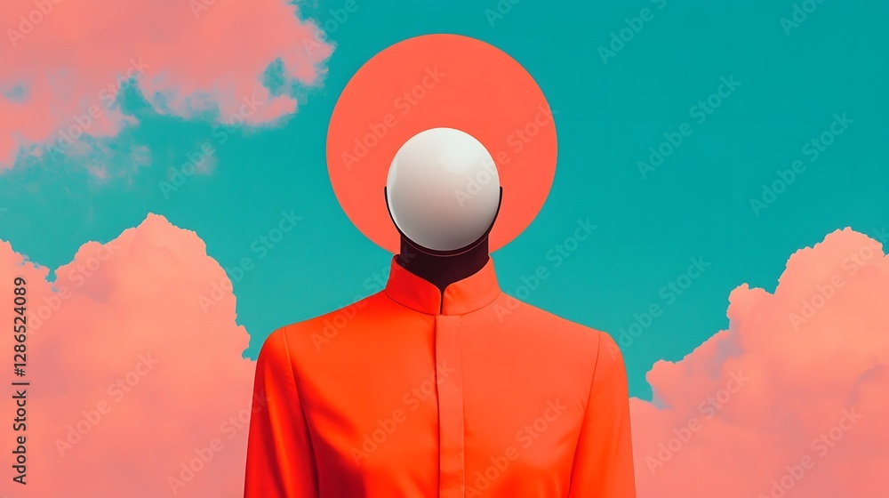 Poster surreal branding concepts with vibrant colors and compositions