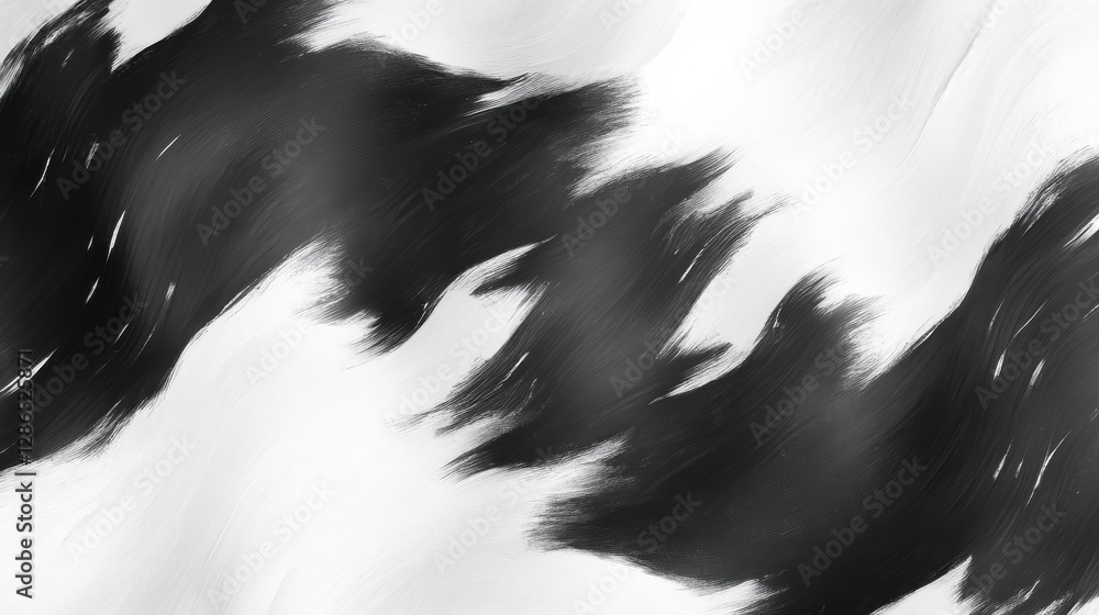 Aufkleber abstract background featuring dynamic black and white brush strokes, creating sense of movement and 