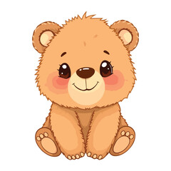 Obraz premium cute cartoon bear vector 