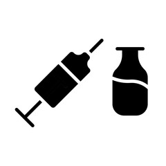 Fototapeta premium Vaccine Icon Design
