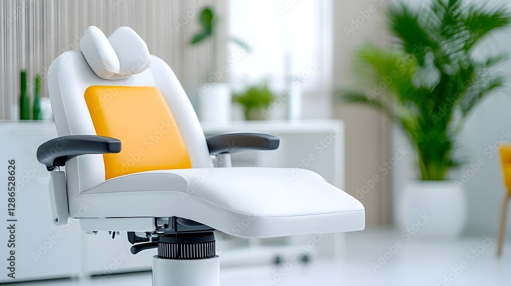 Poster innovative ai assisted examination table with automated positioning and split complementary color sc