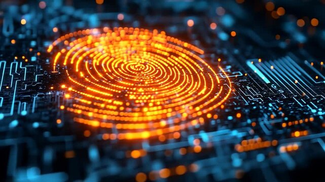 Digital Fingerprint on Circuit Board (1)