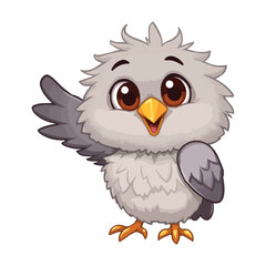 Fototapeta premium cute bird cartoon 