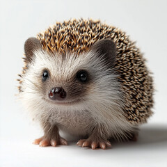 Obraz premium Baby Hedgehog Isolated on White Background