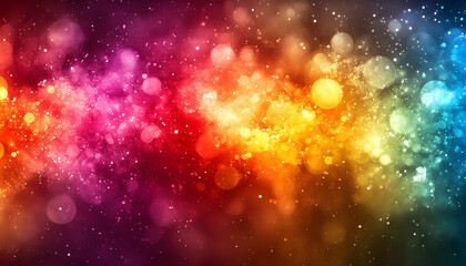 Obraz premium Abstract Background - Colorful Bokeh Lights and Glitter
