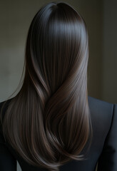 Naklejka premium woman with long hair