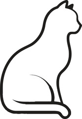 cat vector silhouettes