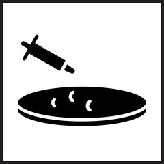 Petri Dish Icon Design
