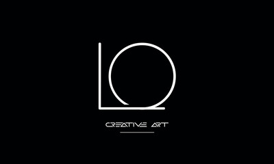 LO, OL, L, O abstract letters logo monogram