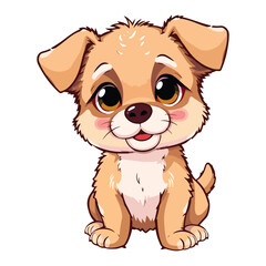 Obraz premium cute cartoon dog vector 