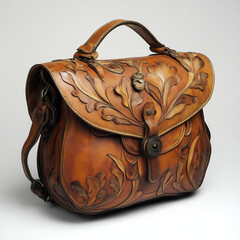 Sac en cuir "Floral-végétal"