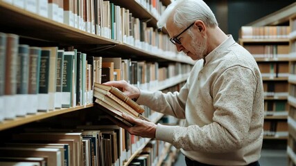 Librarian arranging books on carts by author and genre