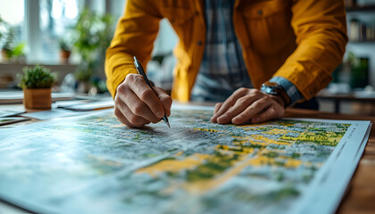Photo - Urban Planning Map Review Design Strategy Development