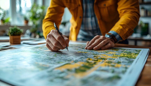 Photo - Urban Planning Map Review Design Strategy Development