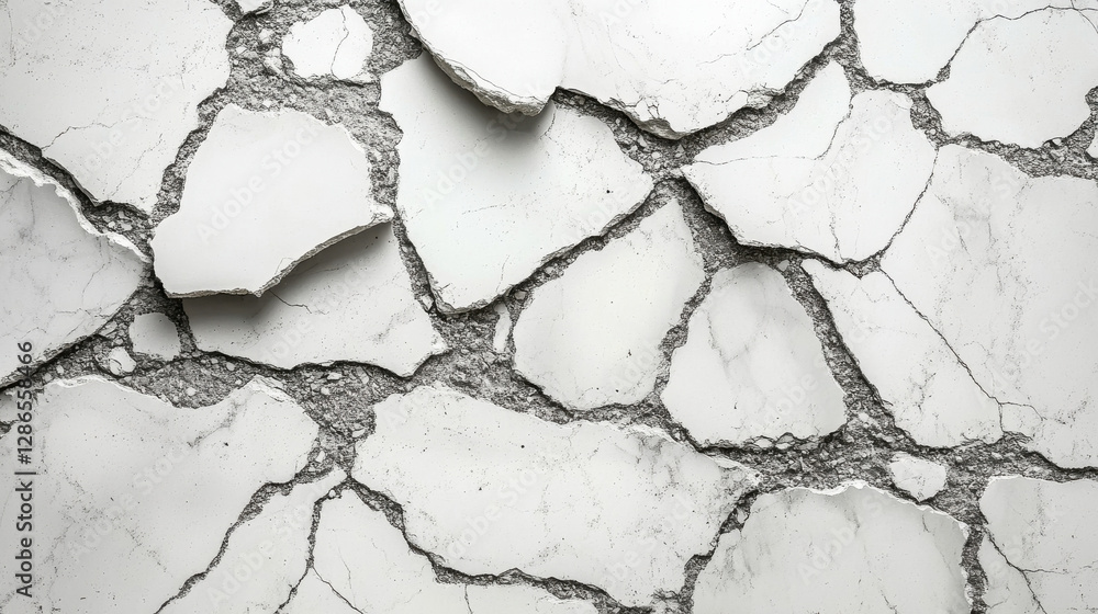 Poster cracked marble surface with intricate patterns and textures, showcasing unique design