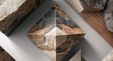 Game asset stone wood textures isometric.