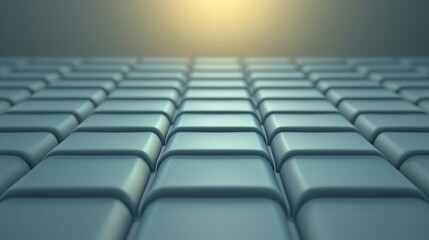 Obraz premium Abstract Teal Tiles Soft Light Background. AI Generated