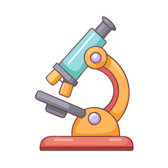 High-Quality Vector Microscope Illustration for Science & Research Project