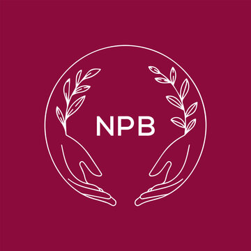 NPB letter logo design vector logo modern alphabet font overlap style. calligraphy designs for logo, Poster, Invitation, etc.