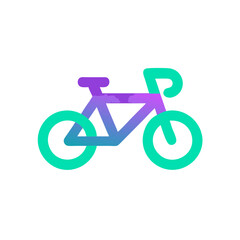 Fototapeta premium Colorful bicycle illustration with trendy design, cycling lifestyle