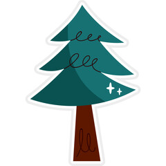 Christmas and winter icon elements