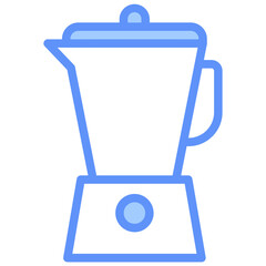 Blender Outline Blue Color Icon