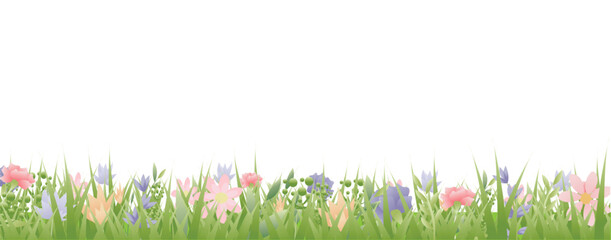 Obraz premium grass and flowers