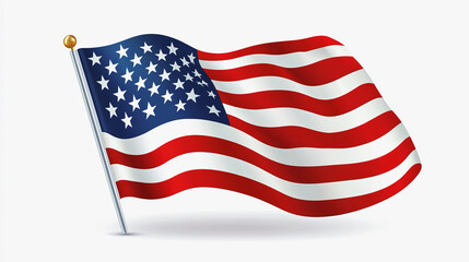 Obraz premium American flag. Independence Day holiday in the USA