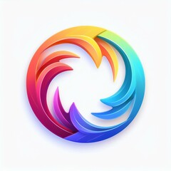 abstract colorful icon