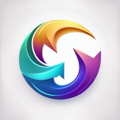 abstract colorful icon