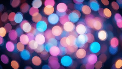 Digital artwork vibrant bokeh background